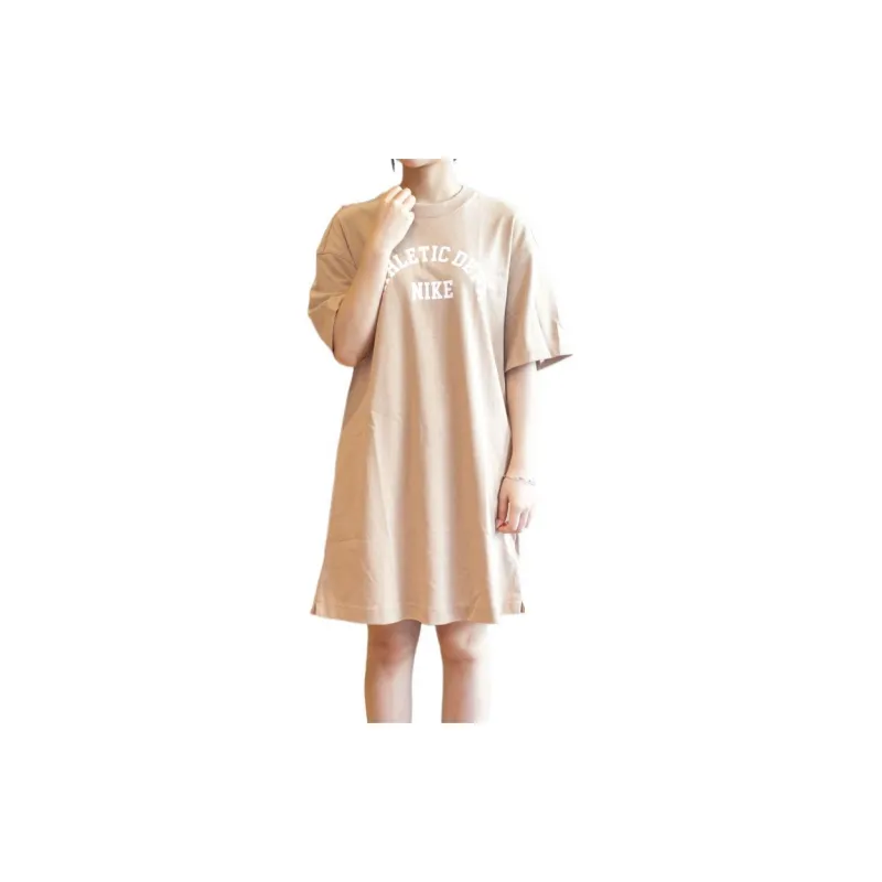 Nike Short Sleeved Dresses Women's Yellow-4