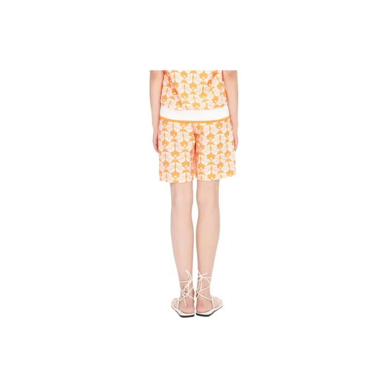 XII BASKET Casual Shorts Women's Orange Red-1