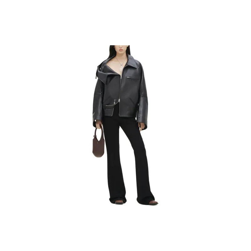COURREGES Leather Biker Jacket-2