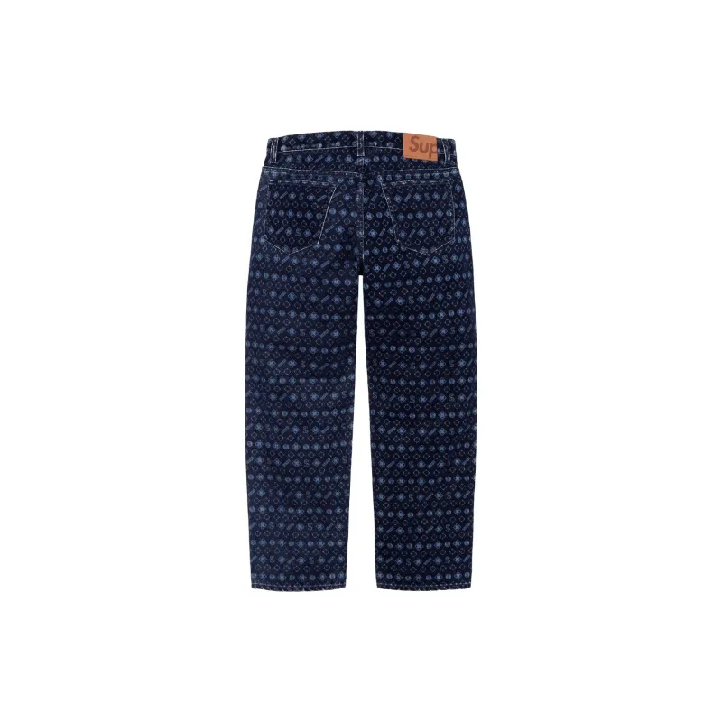 Supreme Flocked Loose Fit Jean-3