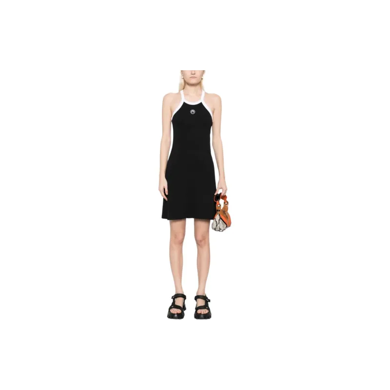 Marine Serre Moon Embroidered Sleeveless Dress-1