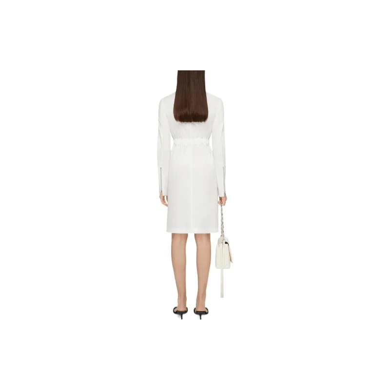 Givenchy Long Sleeved Dresses Women's White-2