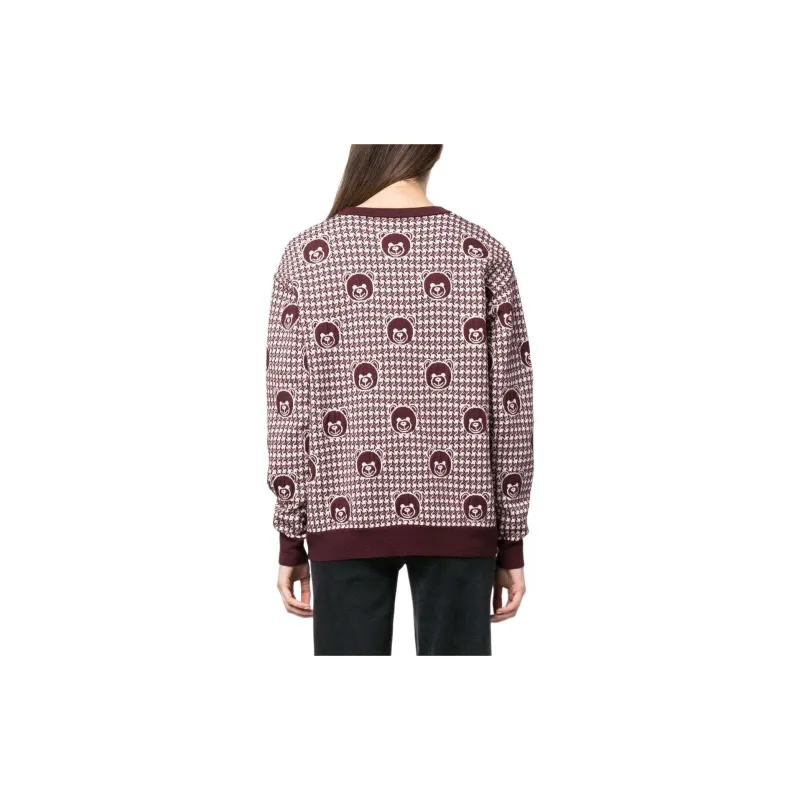 MOSCHINO Teddy Bear print Wool Jumper-3