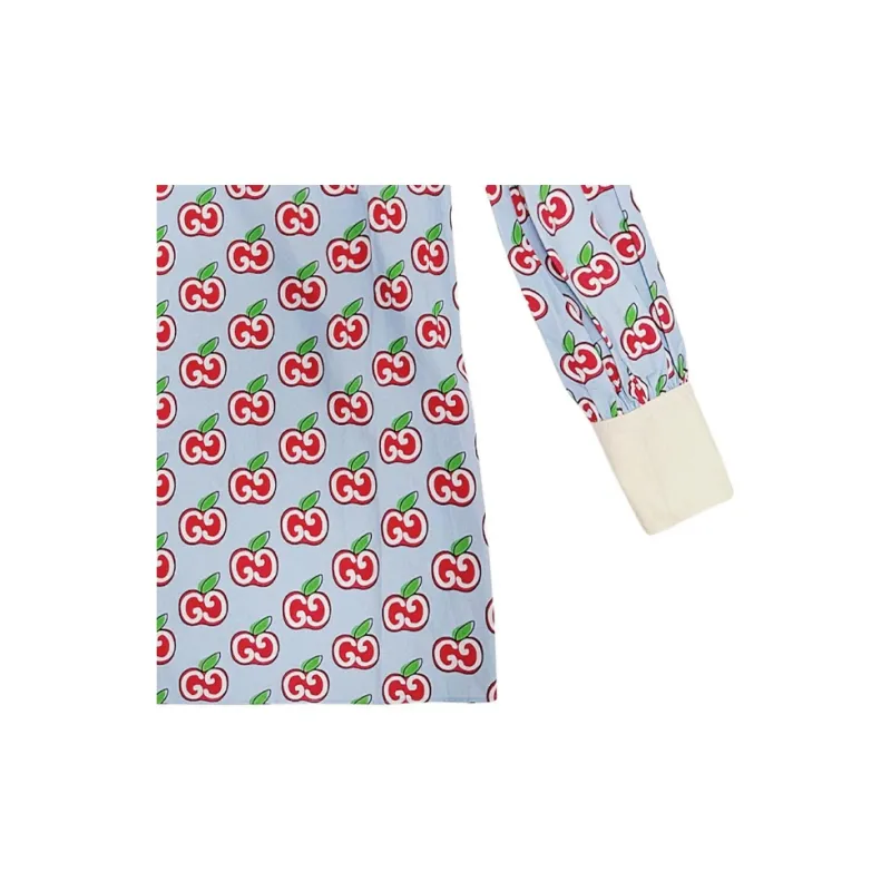 GUCCI SS22 Long Sleeved Dress Women's Multicolor-5
