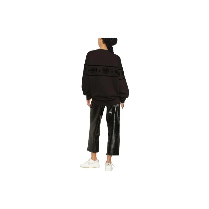 CHIARA FERRAGNI Sweatshirts Women's Dark Brown-2