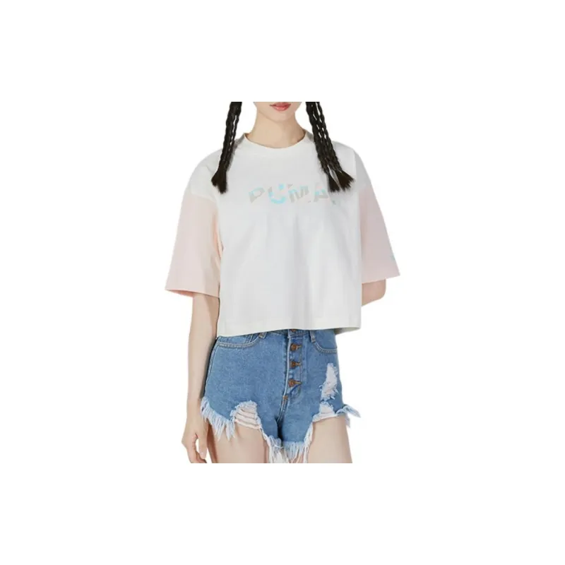 PUMA Crop Tops Women's White-2