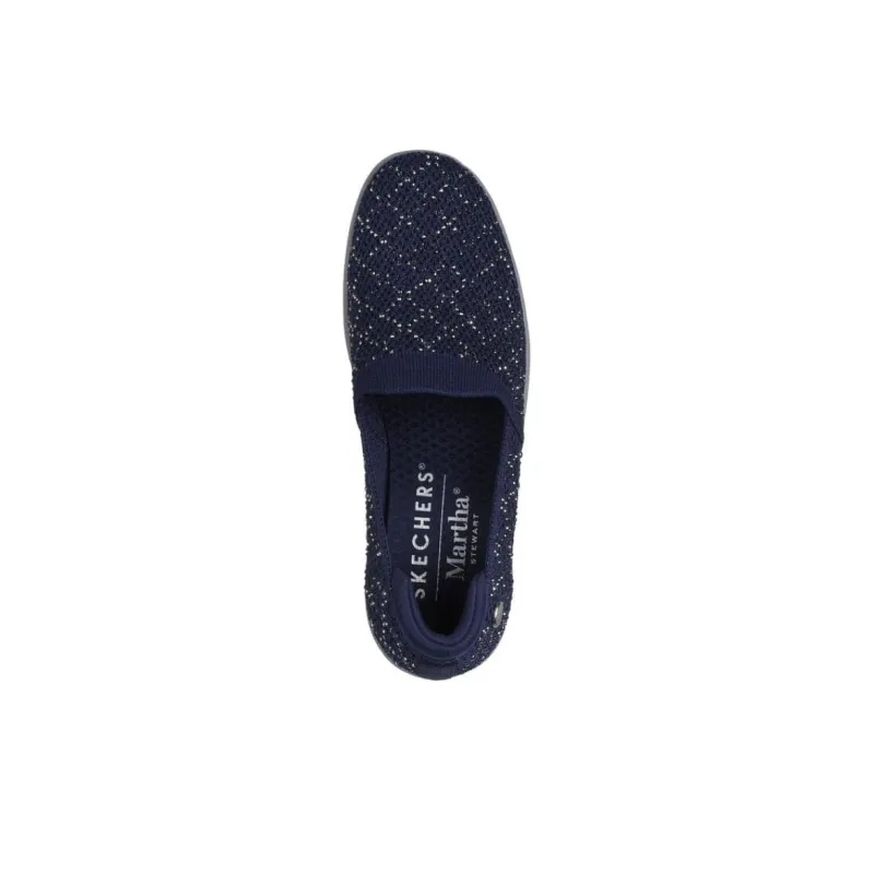 Skechers Pier Lite Anti-Slip Wear-Resistant Low-Top Casual Shoes Women's Marine Blue-3