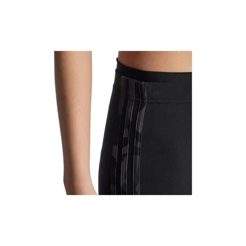 Adidas Free Shipping With AdiClub Essentials 3-Stripes Camo Print 7/8 Length Leggings-3