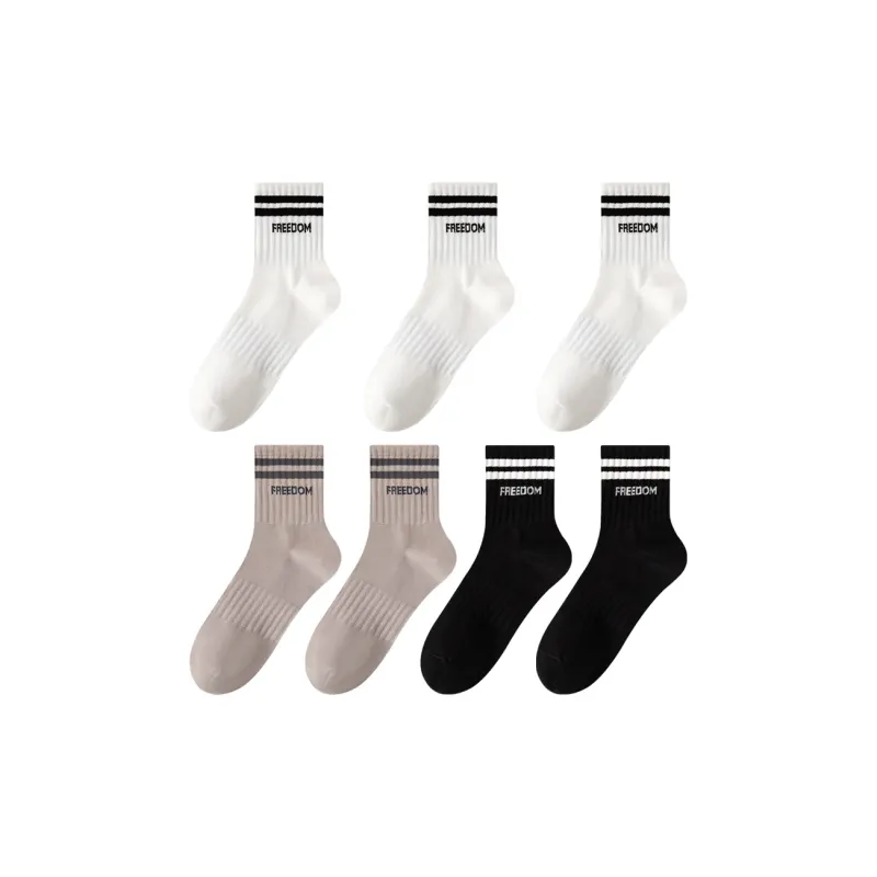 MIIOW Trend Party Series Mid Calf Socks Unisex 7 Pack-5