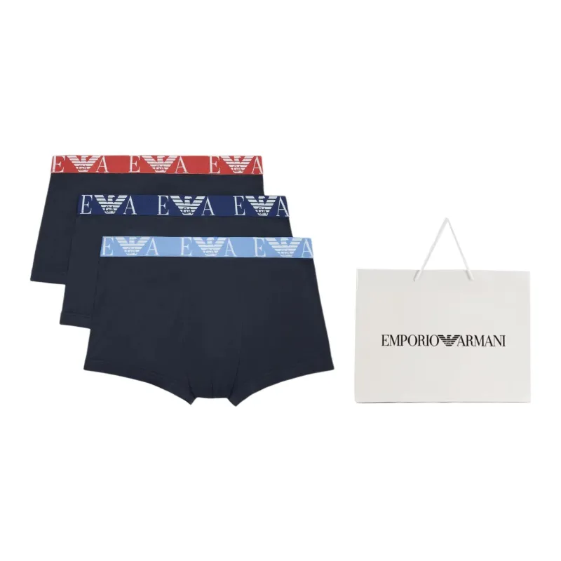 EMPORIO ARMANI Three pack Of Boxer Briefs With Bold Monogram Logo-2