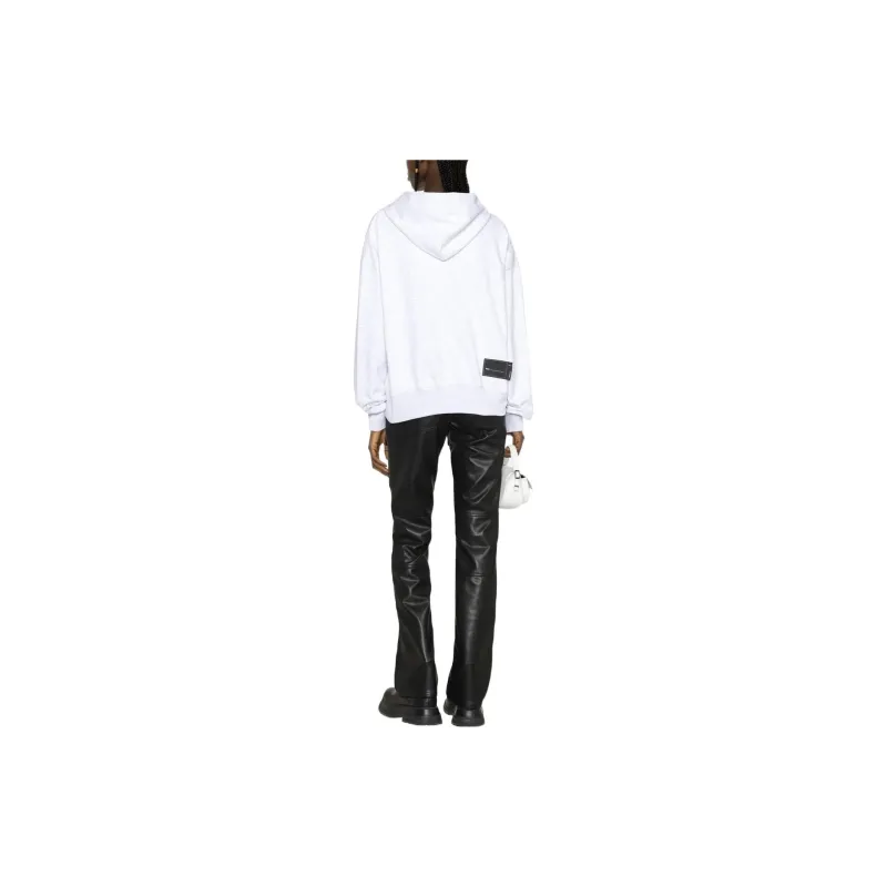 WE11DONE Logo embroidered Oversized Hoodie-3