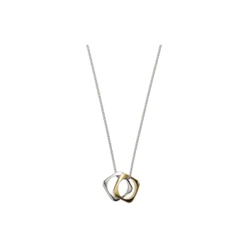 EMPORIO ARMANI Steel Cut Out Necklace Unisex