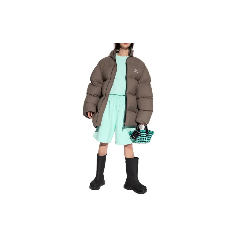 Balenciaga FW22 Casual Shorts Women's Mint Green-3