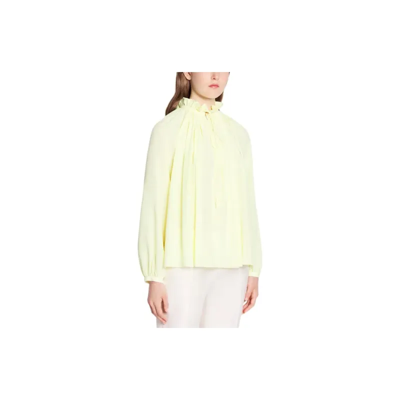 Lanvin Pleated Long Sleeved Blouse-2