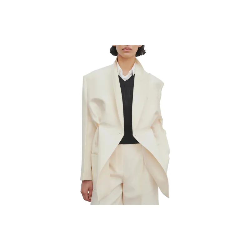 THE ROW Cosima Wool silk Blend Jacket-4