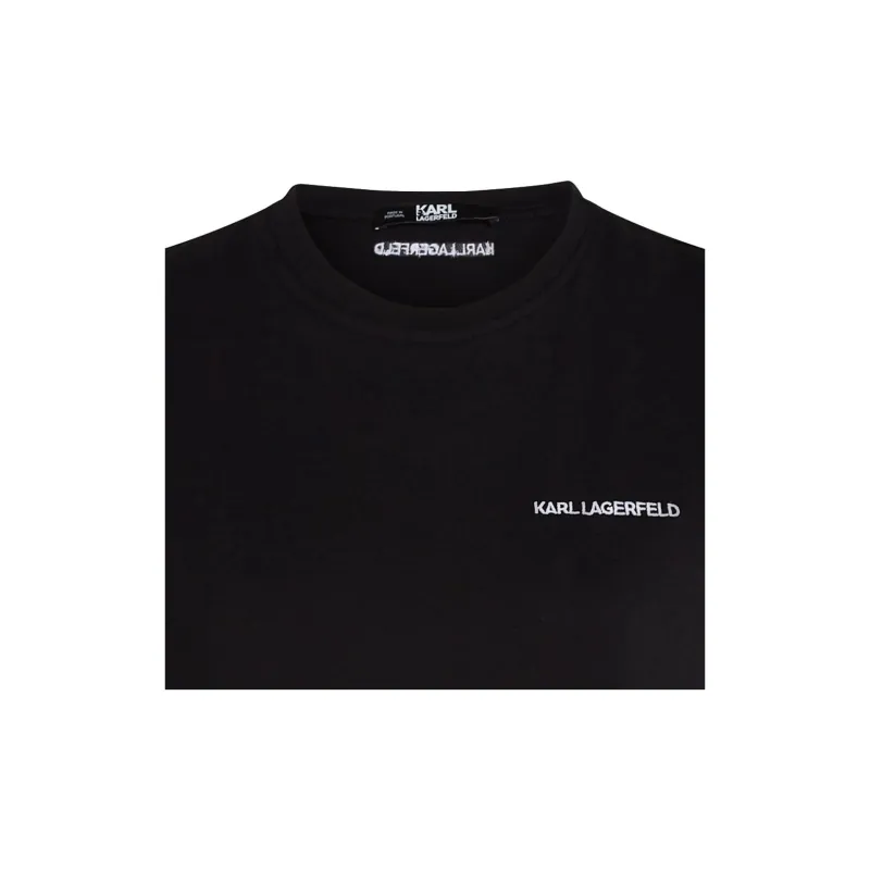 KARL LAGERFELD / Karl Lagerfeld Jeans Logo embroidered Organic cotton T shirt-5