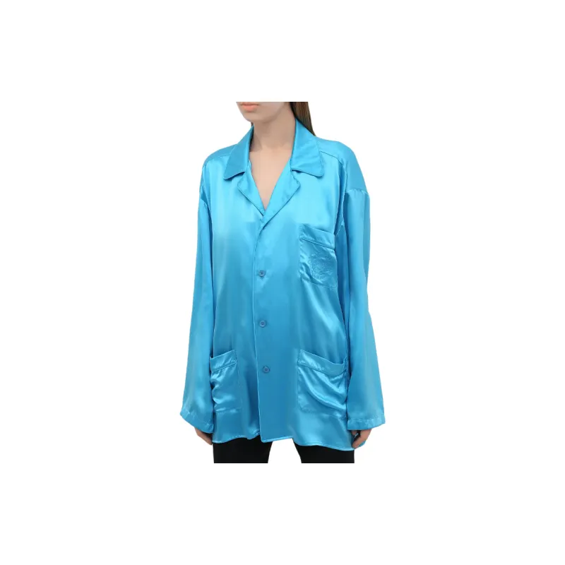 Balenciaga Shirts Women's Royal Blue-1