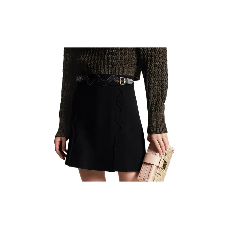 LOUIS VUITTON Casual Short Skirts Women's Black-4