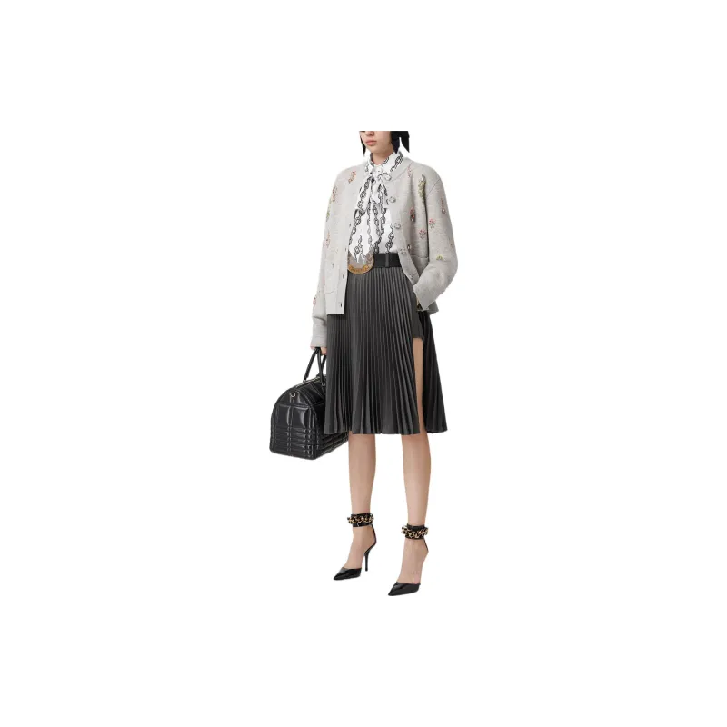 Burberry Casual Long Skirts Women's Gray-1