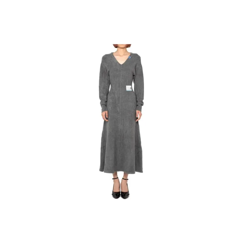Maison Mihara Yasuhiro Long Sleeved Dresses Women's Gray-1