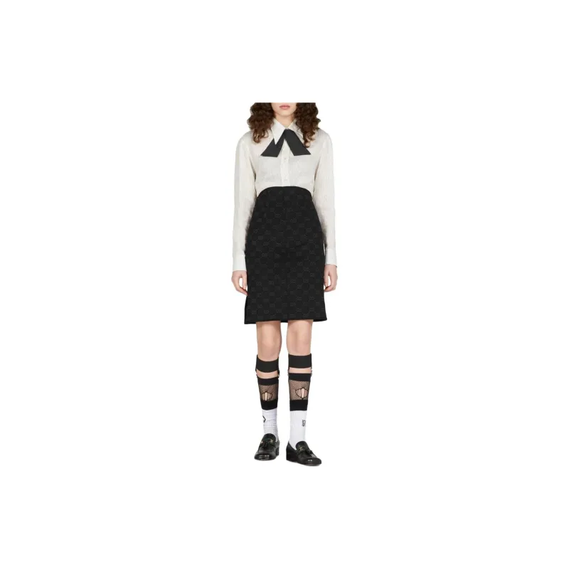 GUCCI Casual Long Skirts Women's Black-1