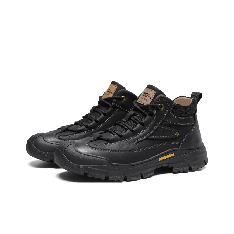 G.N.SHIJIA Wear resistant And Lightweight Mid Top Casual Shoes Men's-3