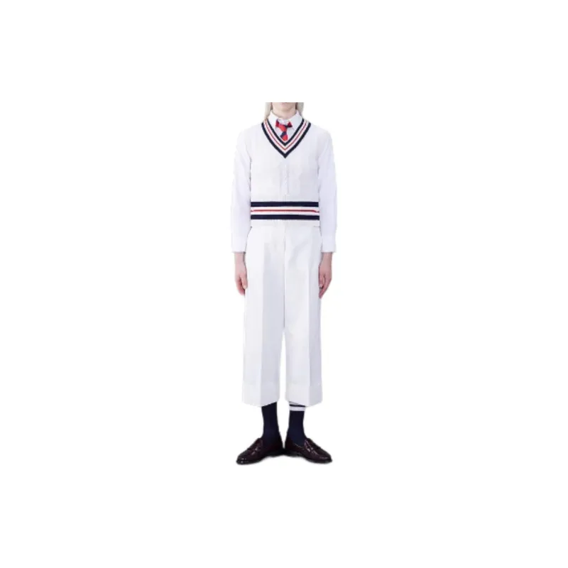 THOM BROWNE RWB stripe Cashmere Top-1