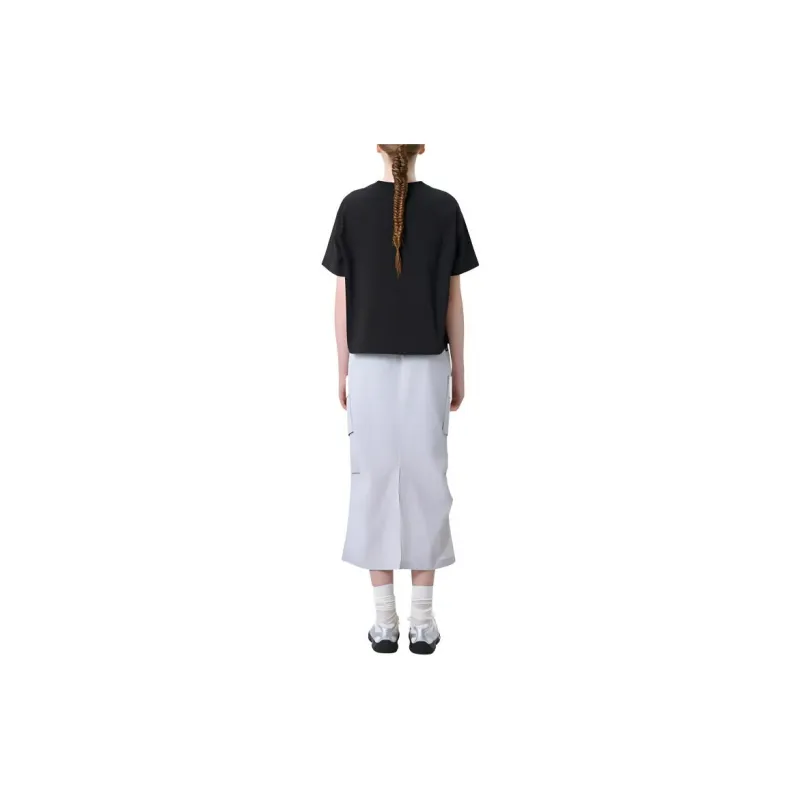 FILA Drop Shoulder Sleeve T Shirt Women's Black-3