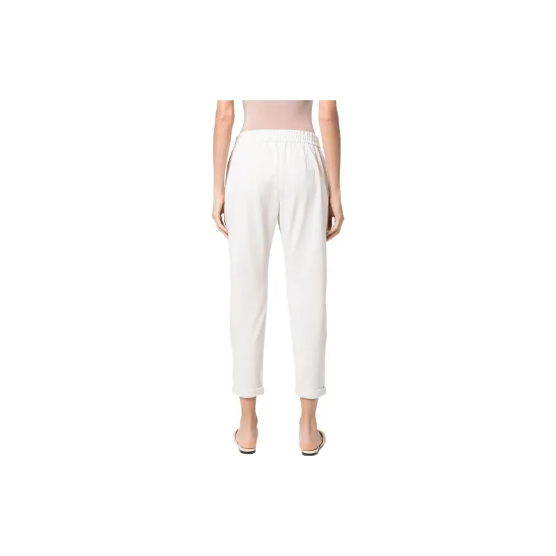 Brunello Cucinelli Knitted Sweatpants Women's White-2