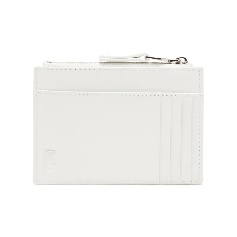 DIESEL Cow Leather Card Holder Women's White-2