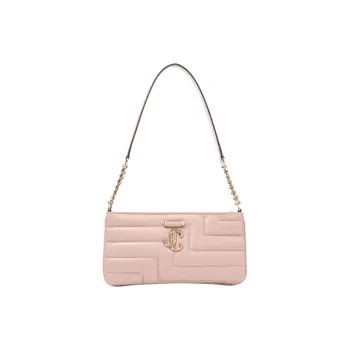 Jimmy Choo Avenue Nappa Soft Leather Shoulder Bag Women's Pink