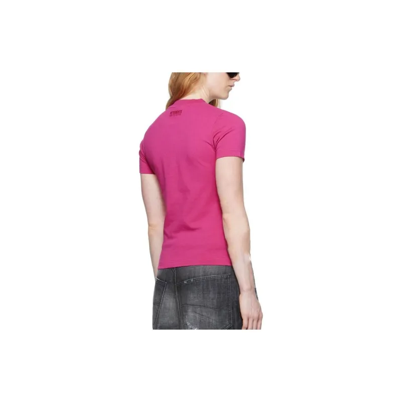 Vetements Hello Boys Fitted T Shirt 'Hot Pink'-3