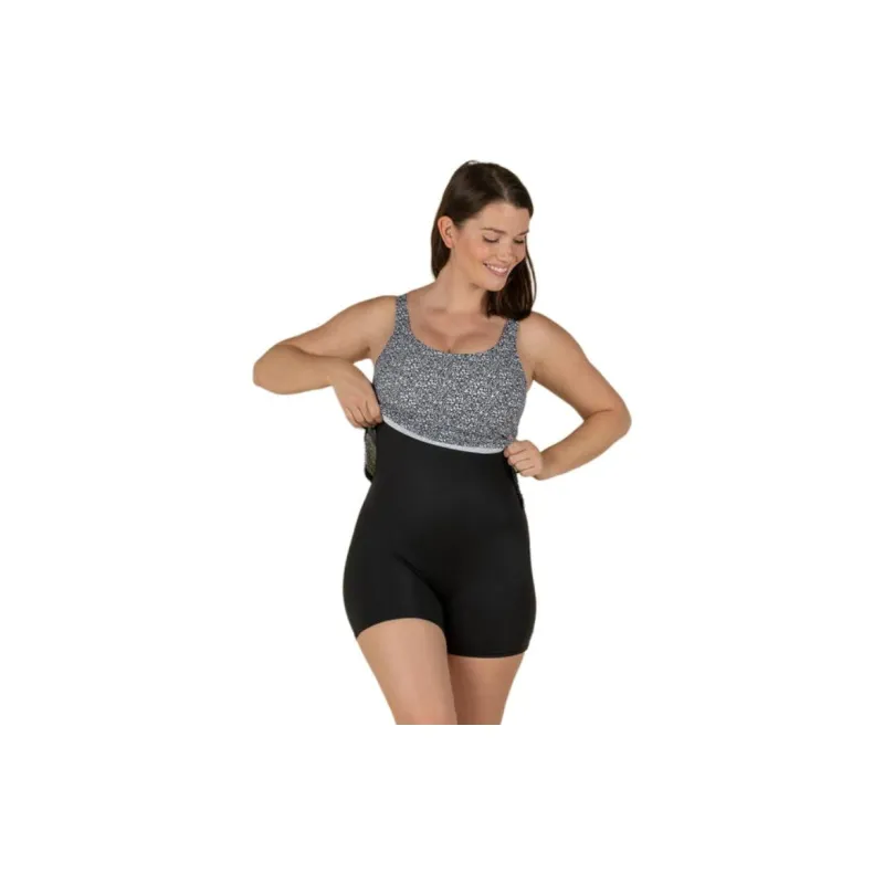 DECATHLON One-piece Swimsuit Women's Black/Black-2