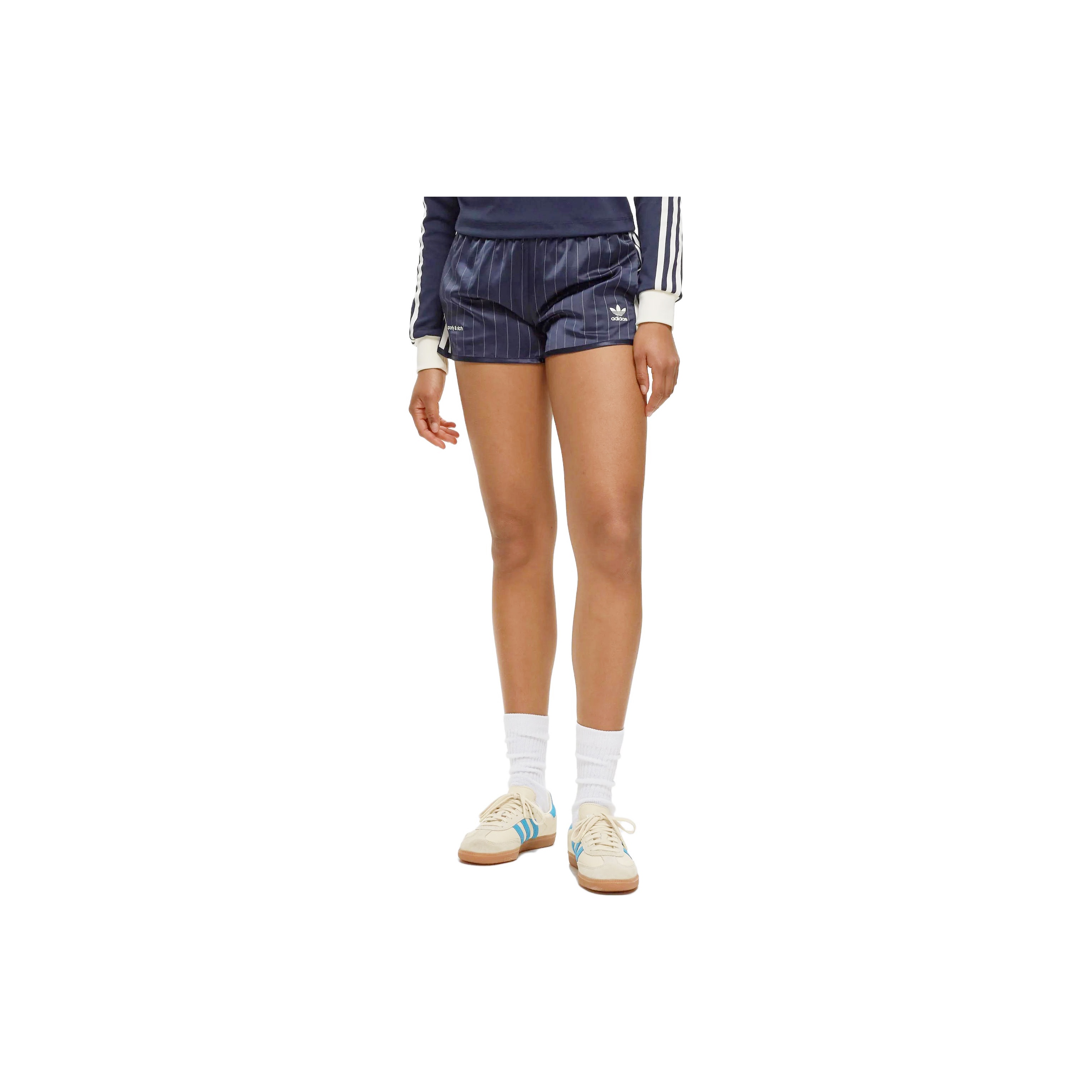 adidas sporty&rich ネイビー ショーツ XS