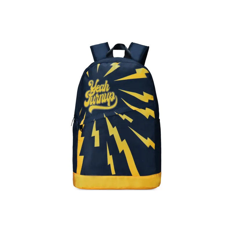 TURN UP Polyester Backpack Regular Unisex Navy Blue-0