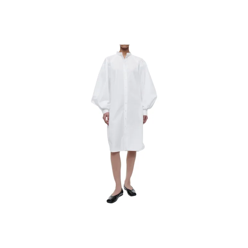 COS Long Sleeved Dresses Women's White-1