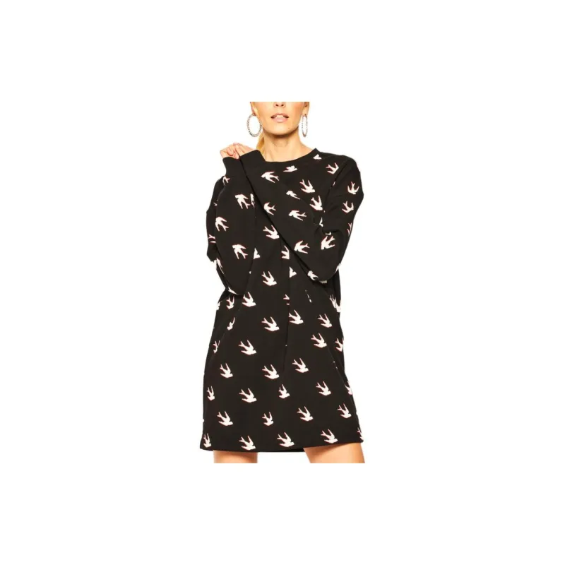 McQ Alexander McQueen Long Sleeved Dress Women's Black-2