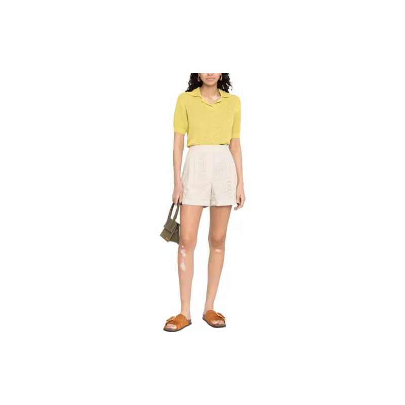 THEORY Casual Shorts Women's White-1