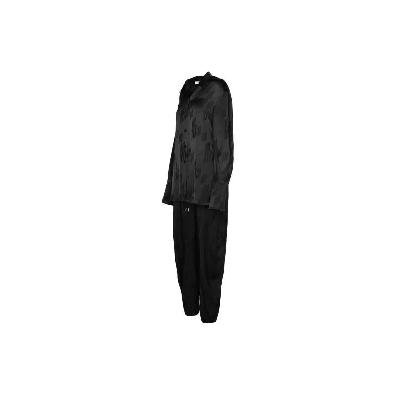 The Attico Logo Jacquard Long Sleeved Jumpsuit-2