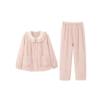 Aannsfam Pajama Set Women's Pastel Pink