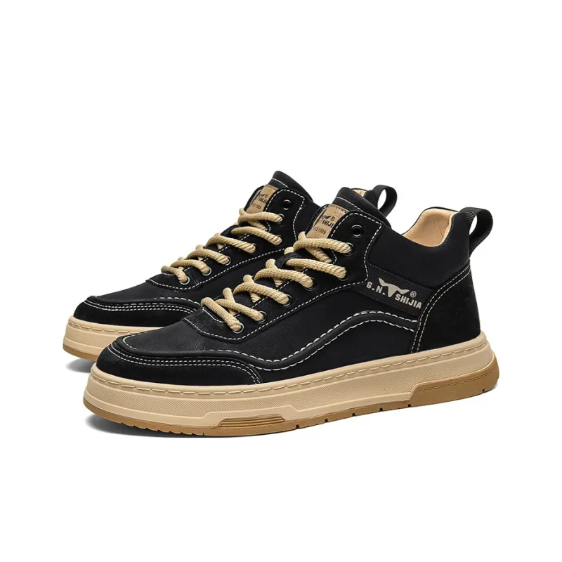 G.N.SHIJIA Height Increasing Mid Top Skateboard Shoes Men's-2