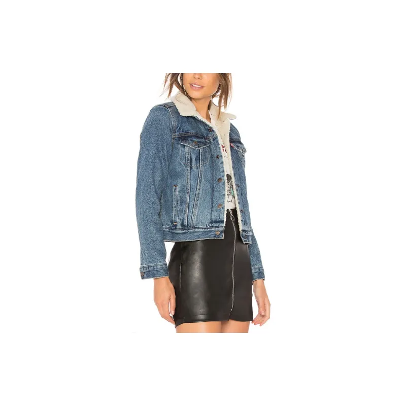 Levi's Velvet feel Coat Women's Blue-4