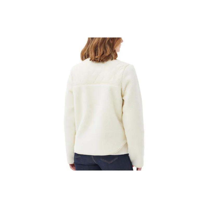 BARBOUR Rockling Fleece Jackets Coats Women's White-3