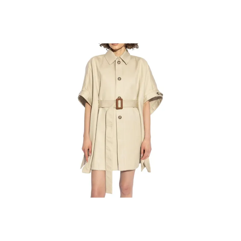 MaxMara Agape Belted Poncho-2