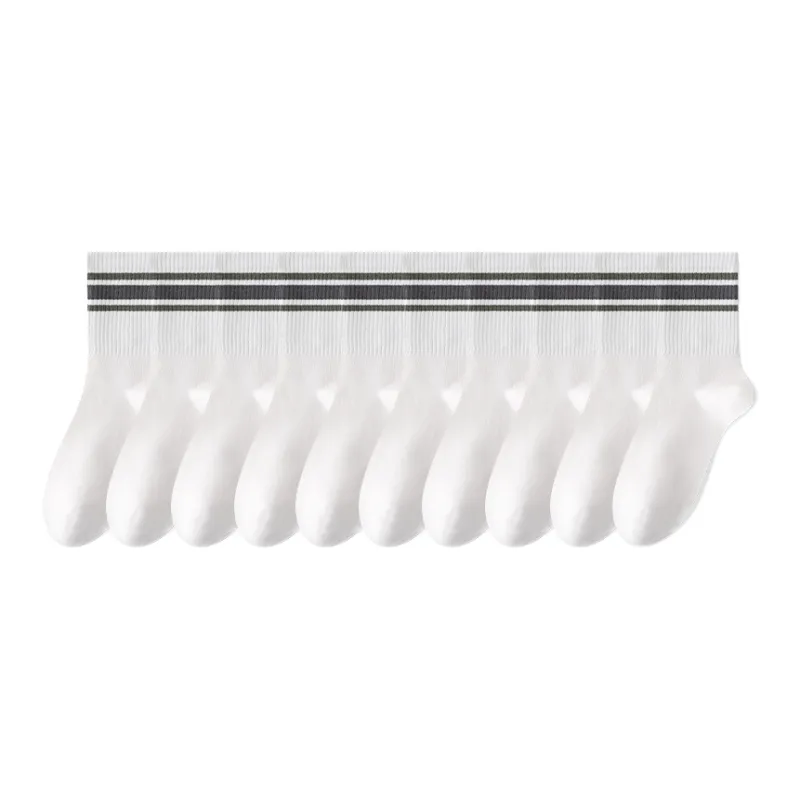Lan Miao Mid Calf Socks Men's 10 Pack-6
