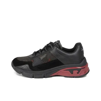 EMPORIO ARMANI Low Top Casual Shoes Men's Black