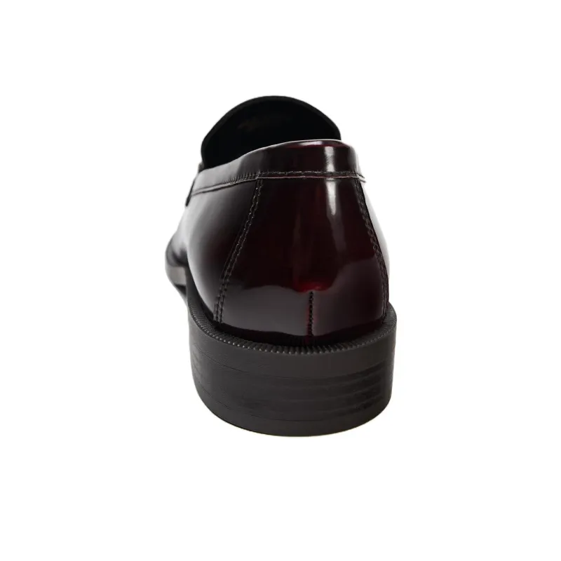 ZARA Loafers 3cm Women's Dark Red-4