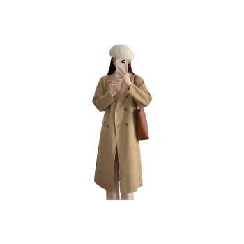 TKY SHOP Coats Women's Camel