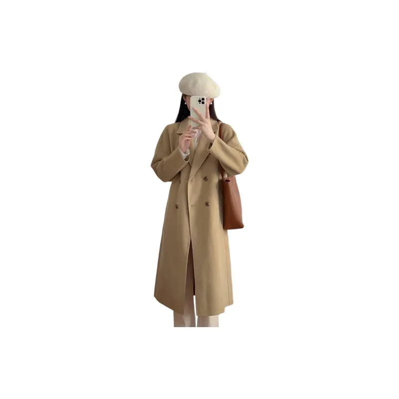 TKY SHOP Coats Women's Camel-4