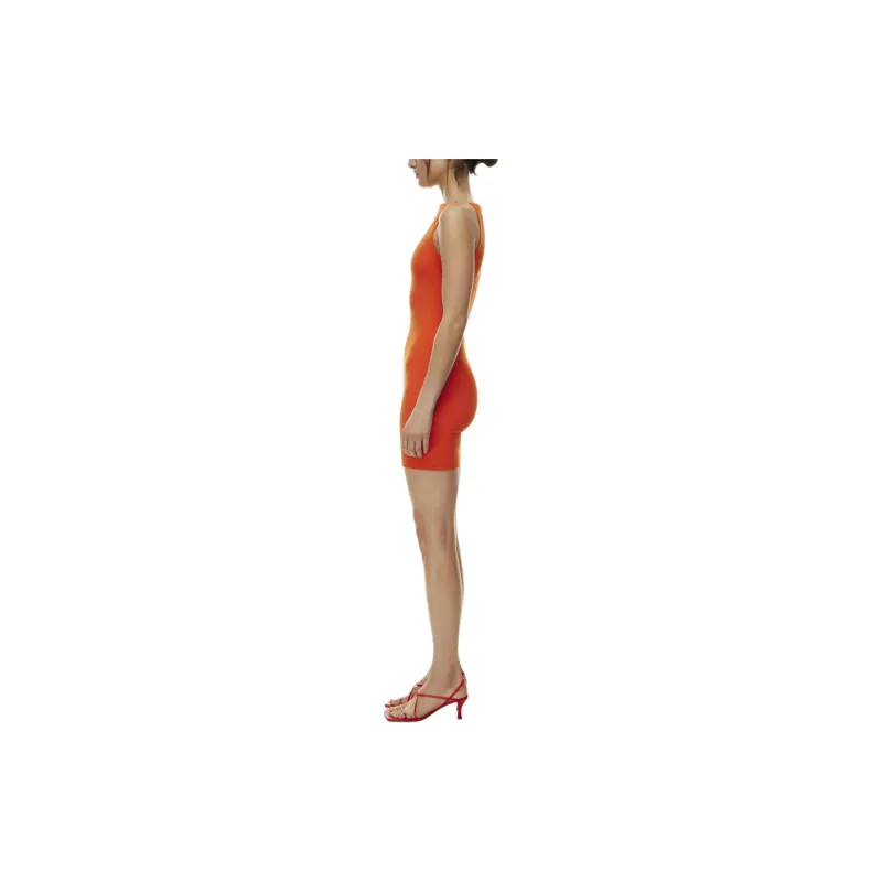 ARITZIA Contour Contour Svelte Dress Sleeveless Dress Women's Hot Cheeky Red/Hot Blush Red Lips-4